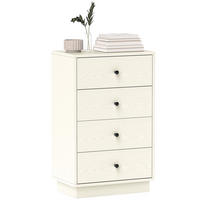 KOMMODE Creme 47/29/75 cm - Creme/Schwarz, Holzwerkstoff (29/75/47cm) - PANGIVO