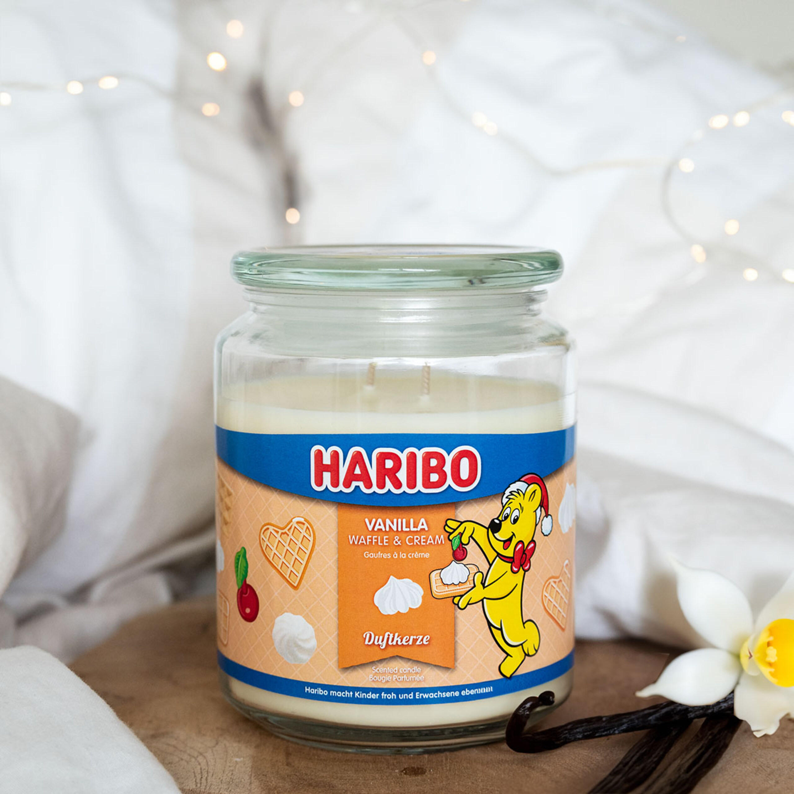 DUFTKERZE Haribo - Beige, Glas/Naturmaterialen (10/13cm)