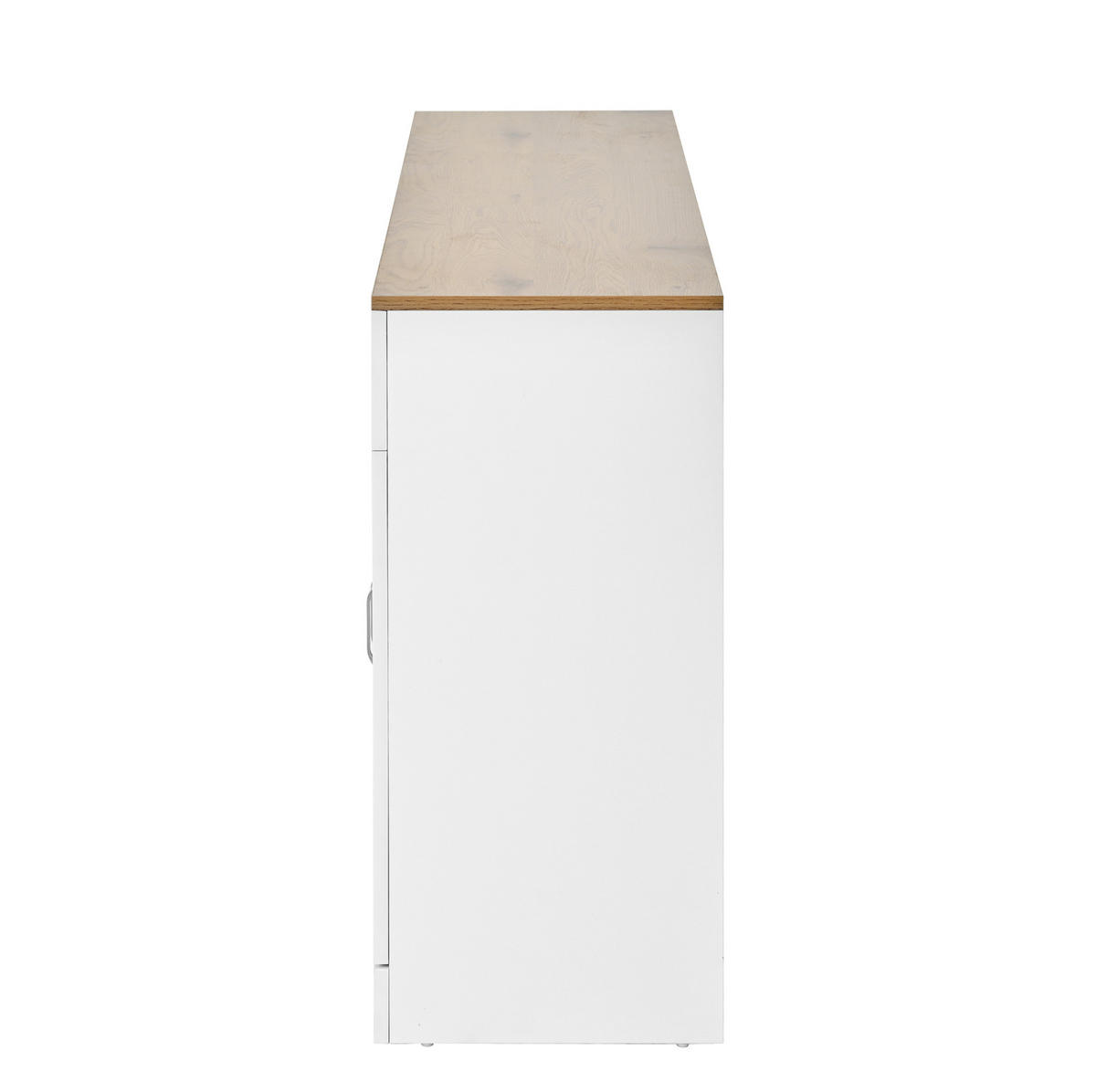 SIDEBOARD 120/35/80.5 cm Weiß aus Spanplatte mit verstellbaren Einlegeböden - Weiß, Holzwerkstoff (35/80.5/120cm) - OKMYHOME