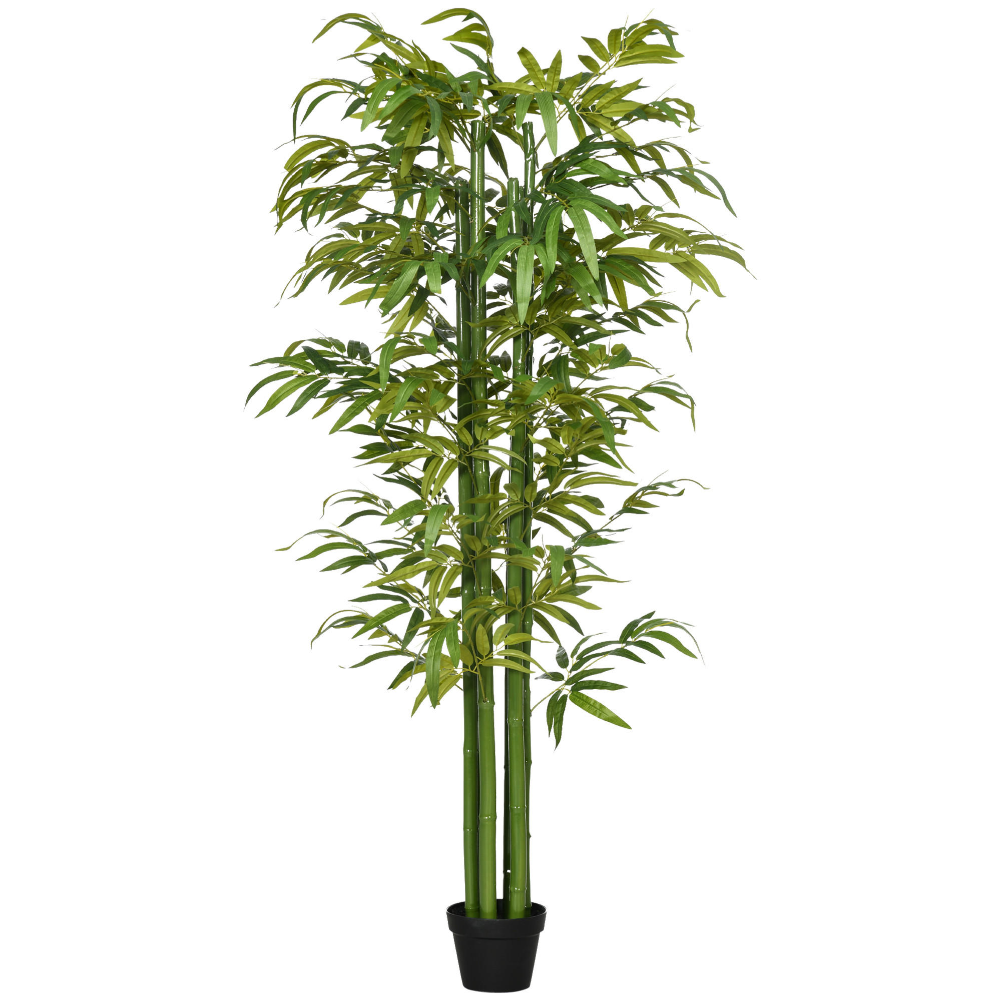 KÜNSTLICHE Pflanzen, Polyester, Grün - Grün, Kunststoff (180cm) - HOMCOM