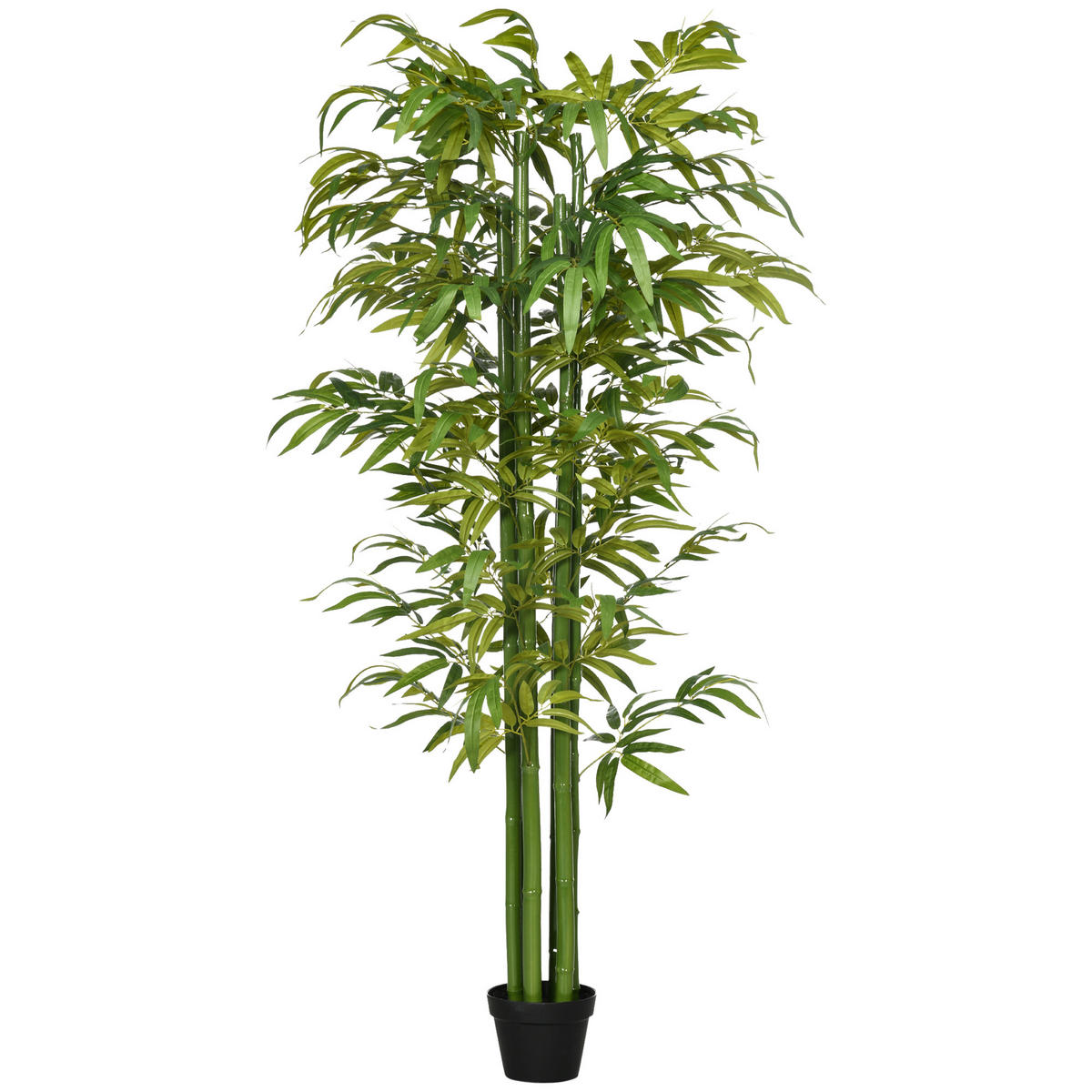 KÜNSTLICHE Pflanzen, Polyester, Grün - Grün, Kunststoff (180cm) - HOMCOM