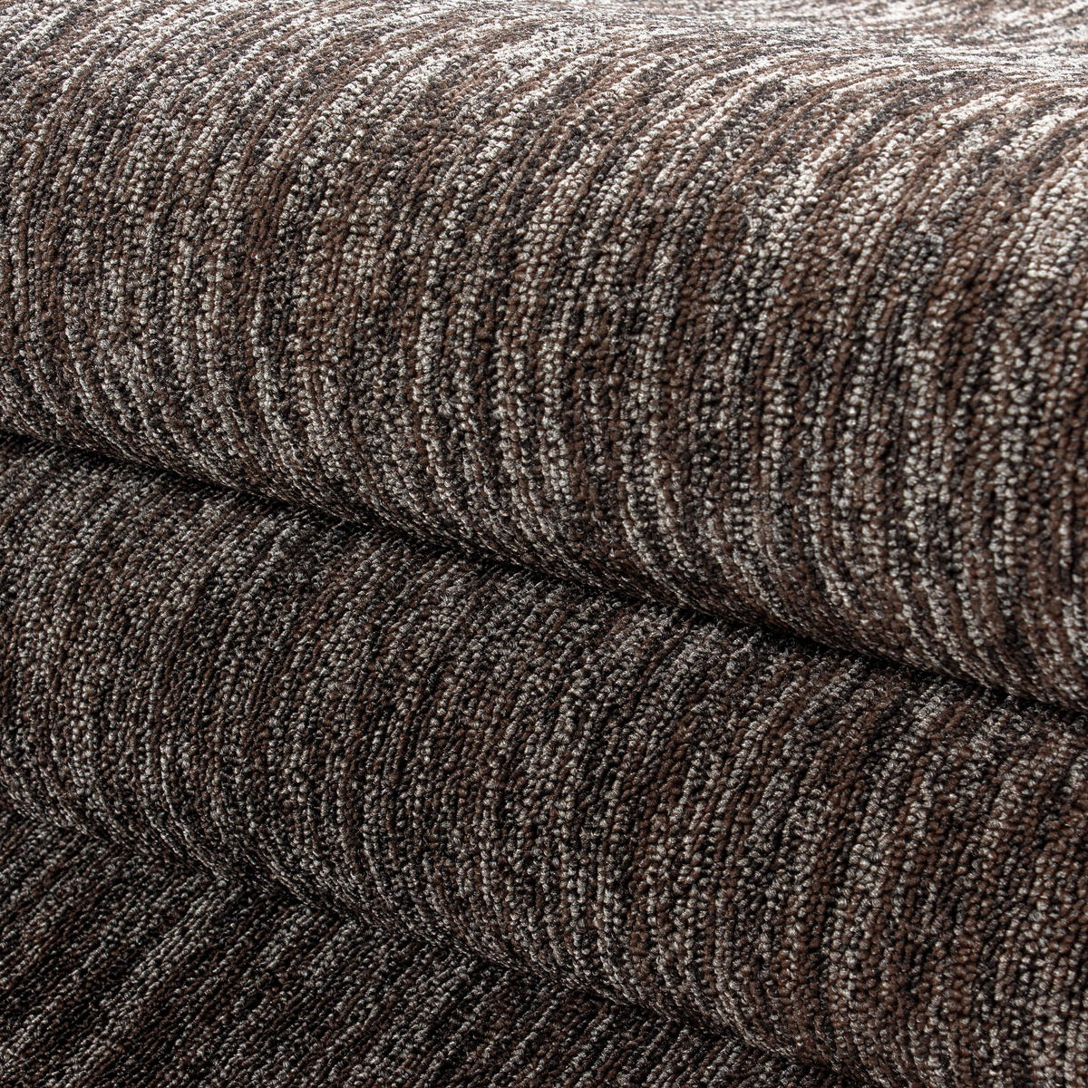 TEPPICH Kurzflor Unifarben Polypropylen saugroboter Wohnzimmer Braun Rund 160x160 - Braun, Textil (160/160cm) - KADIMA DESIGN
