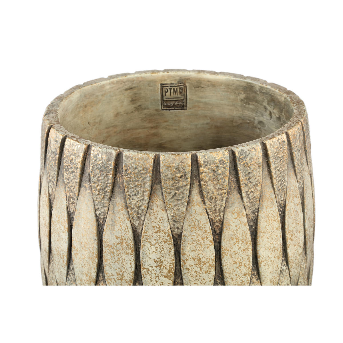 TOPF Joedi Taupe 30/30/41cm - Taupe, Stein (41cm) - PTMD Collection