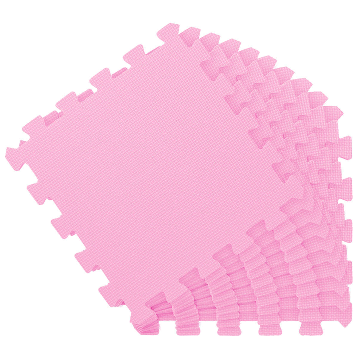 SPIELMATTE ab Null - 90 cm Baby Puzzlematte Pink - Pink, Kunststoff (30/30cm) - Littletom
