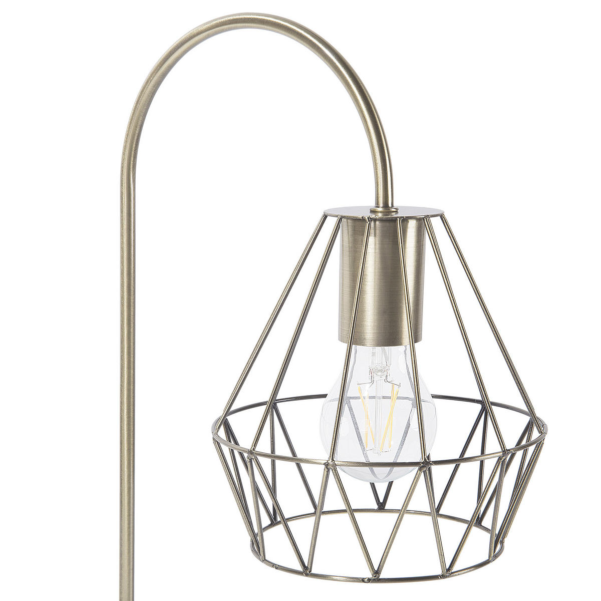 TISCHLAMPE Mooni 35/13/50 cm - Messingfarben, Metall (35/13/50cm) - Beliani