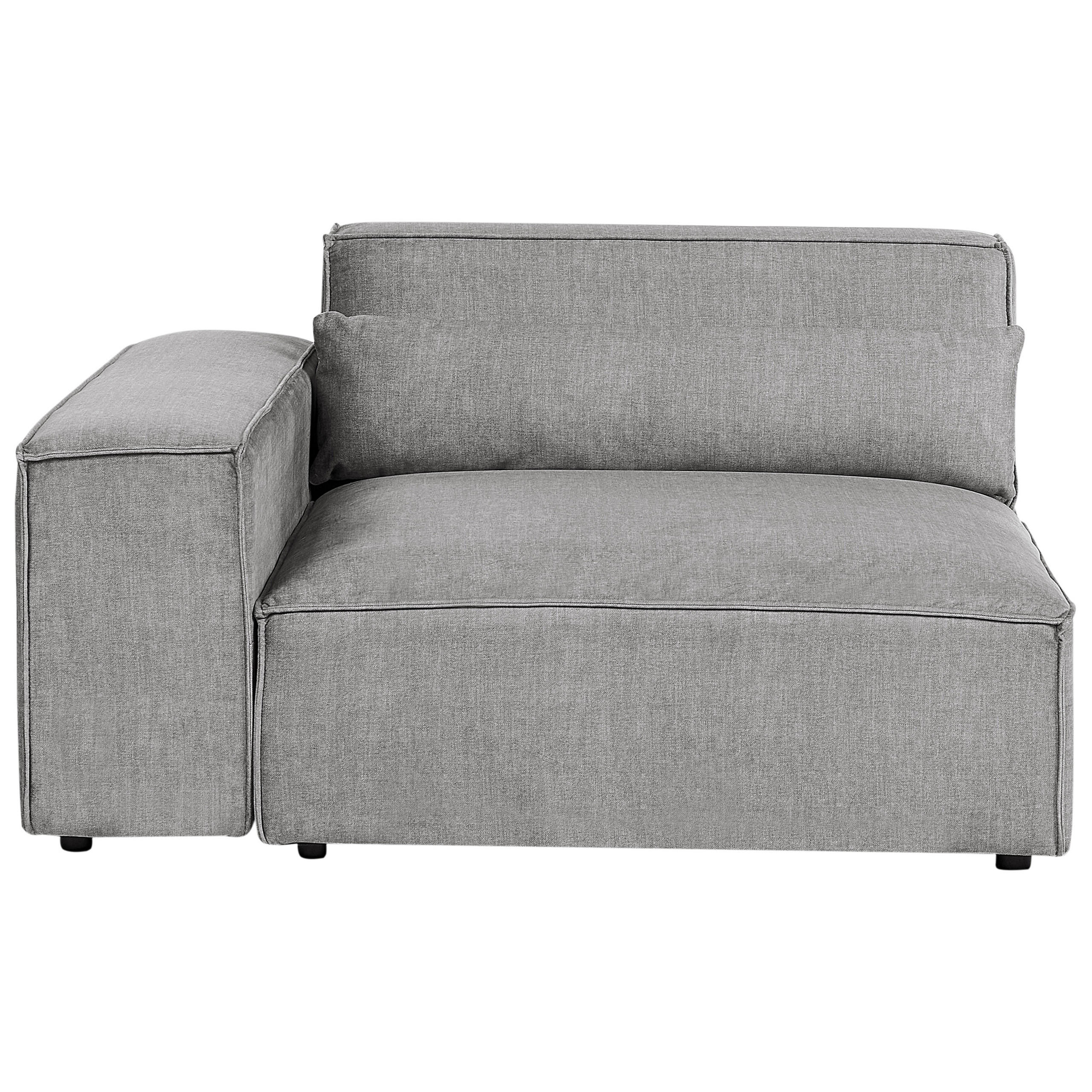 Beliani Eckmodul Dunkelgrau 131x70x126 cm