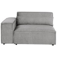 ECKMODUL Stoff Grau rechtsseitig Hellnar - Dunkelgrau, Textil (131/70/126cm) - Beliani