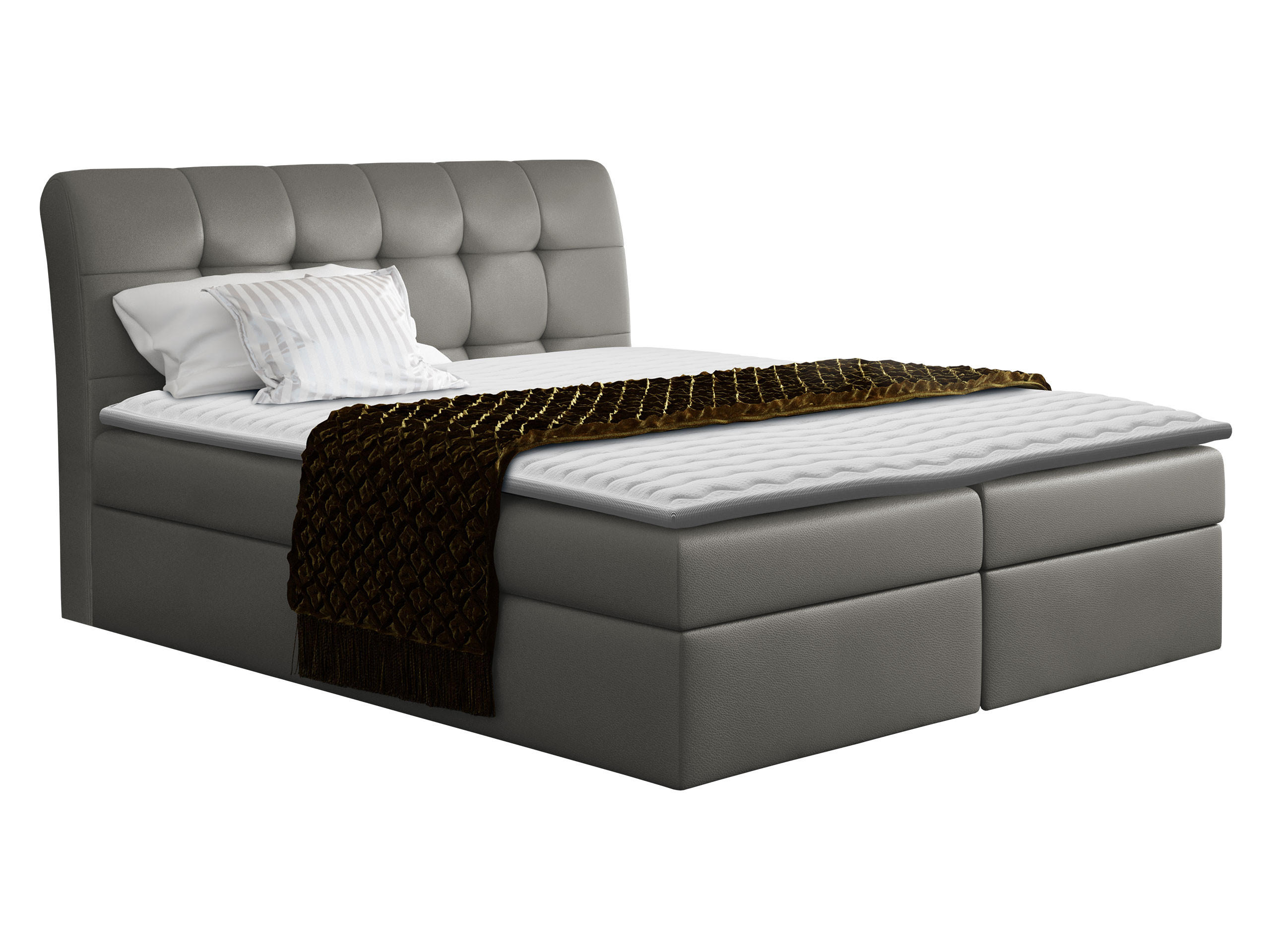 BOXBETT Diego - Grau, Holz (160/200cm) - MIRJAN24