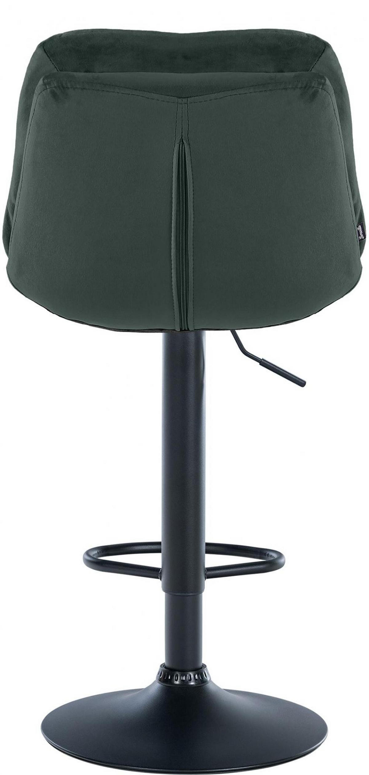 BARHOCKER Samt dunkelgrün - Dunkelgrün/Schwarz, Textil (46/94/54cm) - CLP