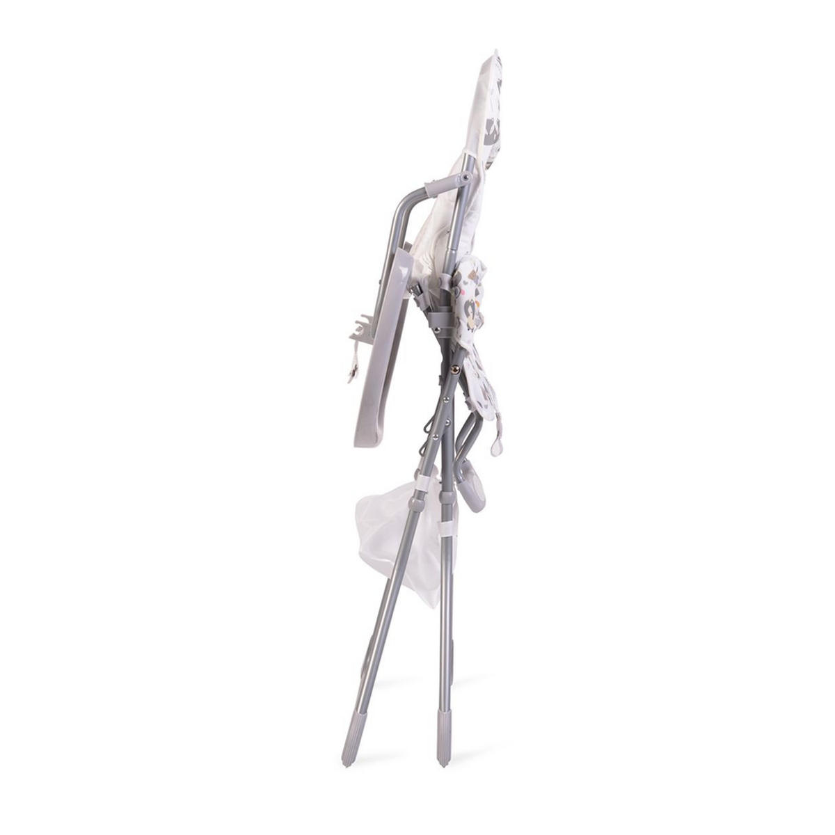 HOCHSTUHL Scaut grau 5-Punkt-Sicherheitsgurt, Zubehörkorb, klappbar - Grau, Metall (55/105/70cm) - Moni