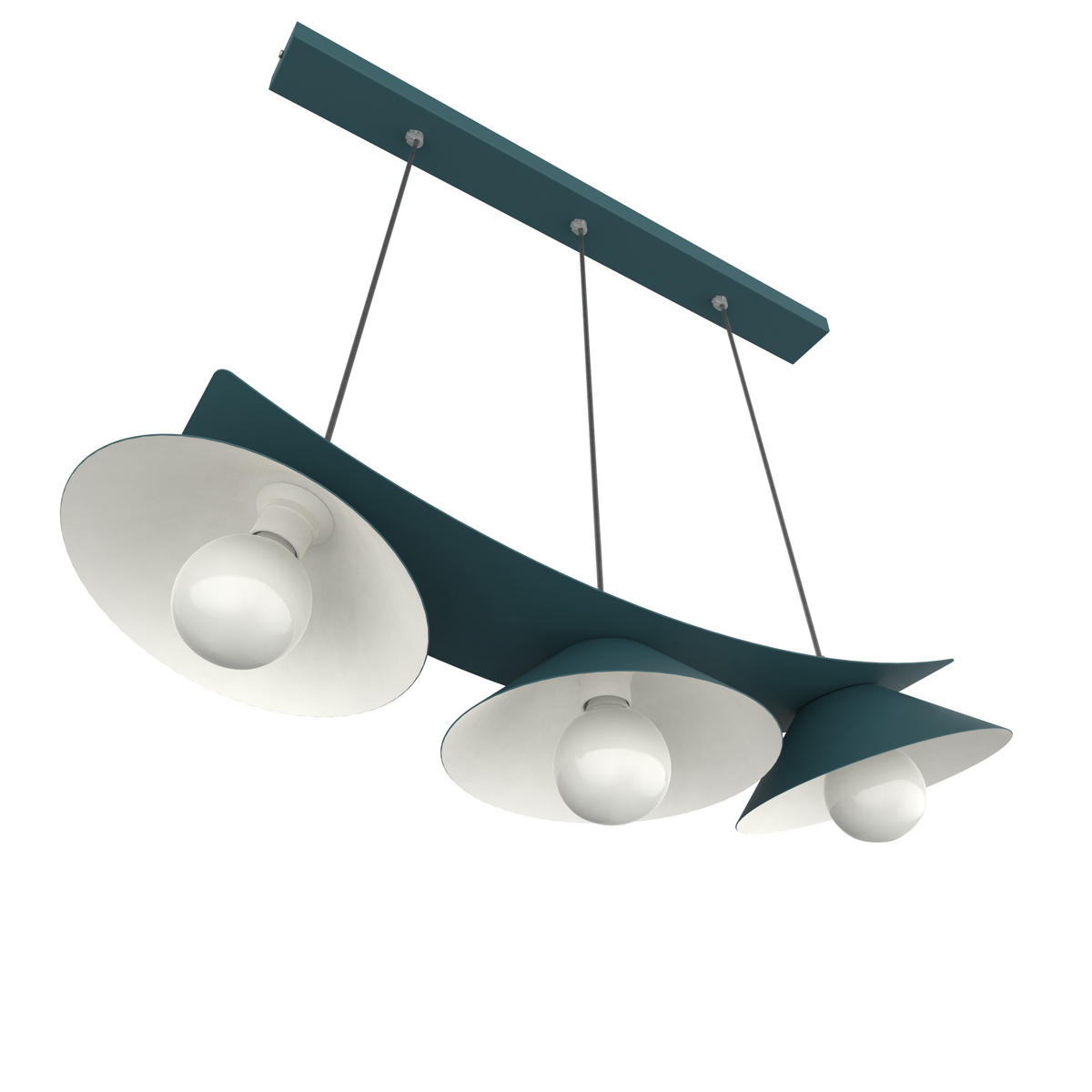 HÄNGELEUCHTE Miller X3 - Blau, Metall (70/25/16cm) - Lumicom