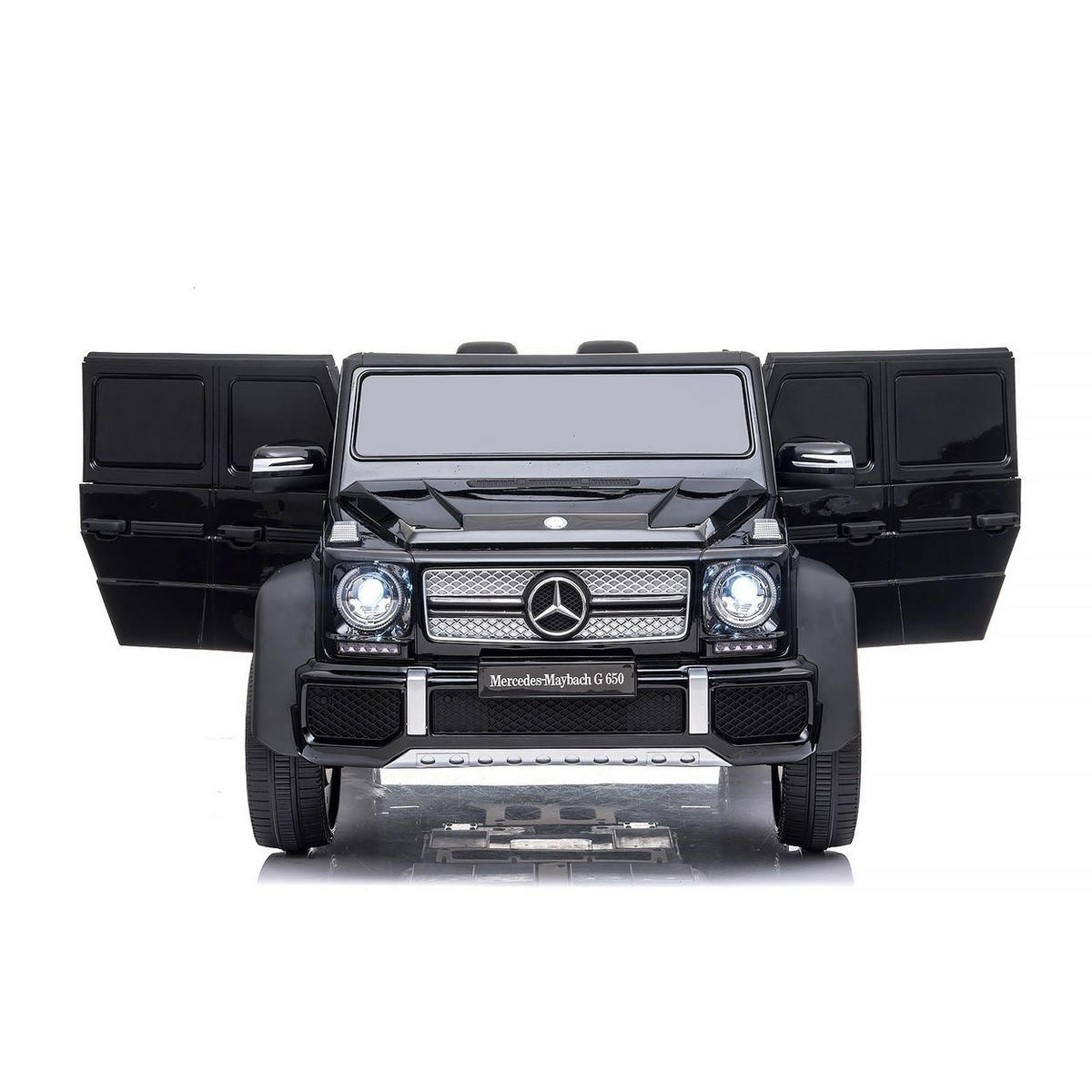 ELEKTROAUTO Maybach G650 black Fernbedienung Bluetooth Kofferraum - Schwarz, Kunststoff (110/62/52cm) - Chipolino