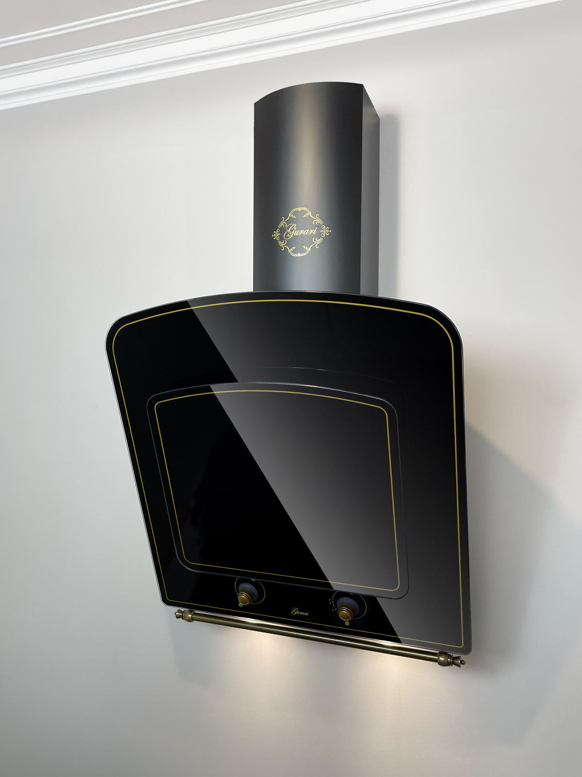 DUNSTABZUGSHAUBE GCH S 142 60 BL N 60 cm Schwarz - Schwarz, Metall (60/139.8/35.5cm) - Gurari