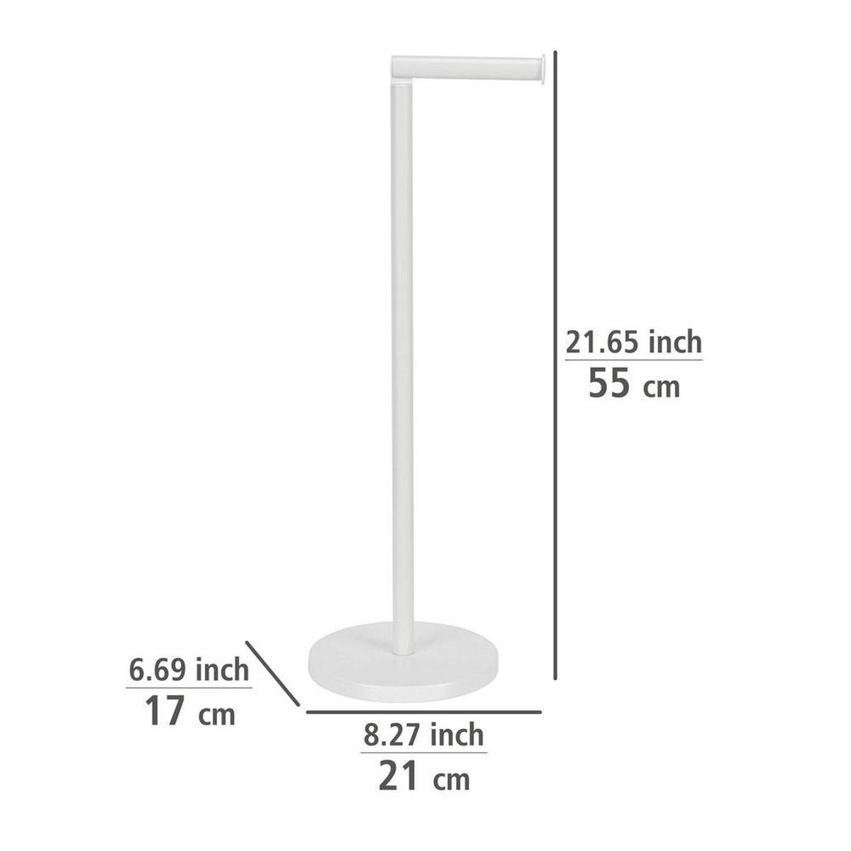 TOILETTENPAPIERHALTER in 1 Weiß 18/26/54 cm - Weiß, Metall (26/54/18cm) - Wenko