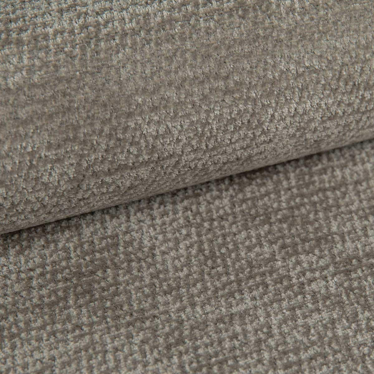 ECKSOFA mit Schlaffunktion LOFER - Chenille-Stoff Taupe - Rechtsseitig - Taupe, Textil (206/155cm) - Bettso