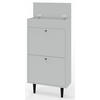 SCHUHSCHRANK Dotti 521 Grau 55/21/104 cm Wandmontage - Grau, Holzwerkstoff (55/104/21cm) - Matkam Möbel