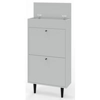 SCHUHSCHRANK Dotti 521 Grau 55/21/104 cm Wandmontage - Grau, Holzwerkstoff (55/104/21cm) - Matkam Möbel