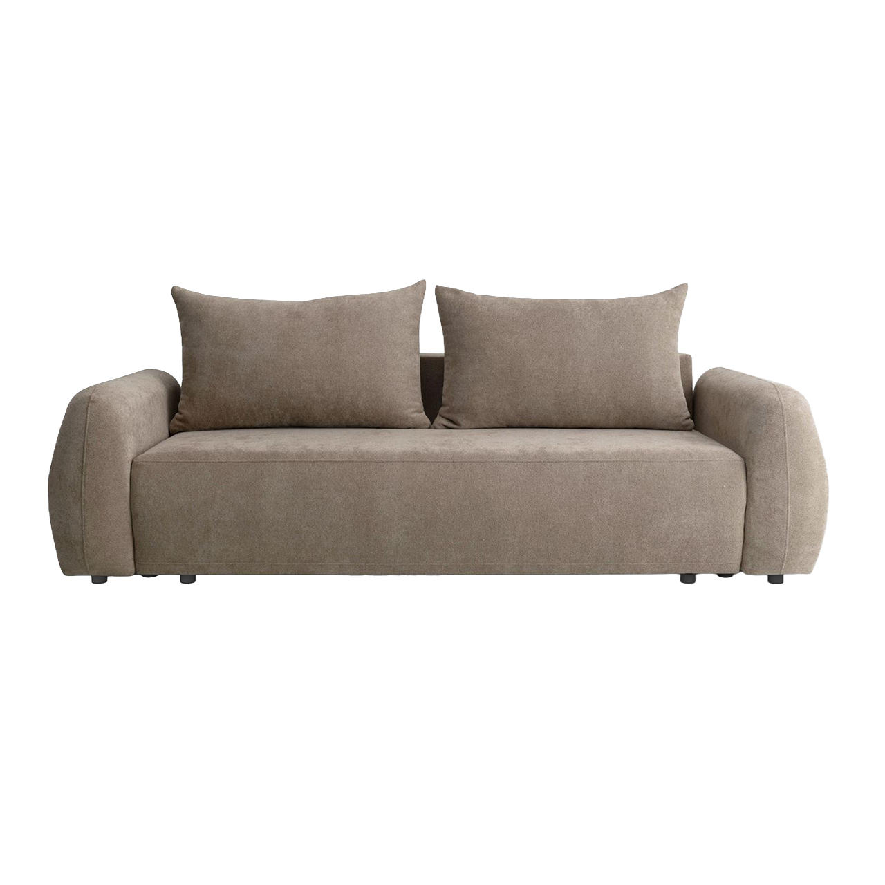 SOFA MUNDUK mit Schlaffunktion, Beige - Beige, Textil (250/98/100cm) - Fedve