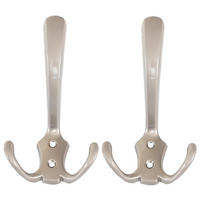 GARDEROBENHAKEN Silber 2er-Set - Silberfarben, Metall (7/14/6cm) - MCW