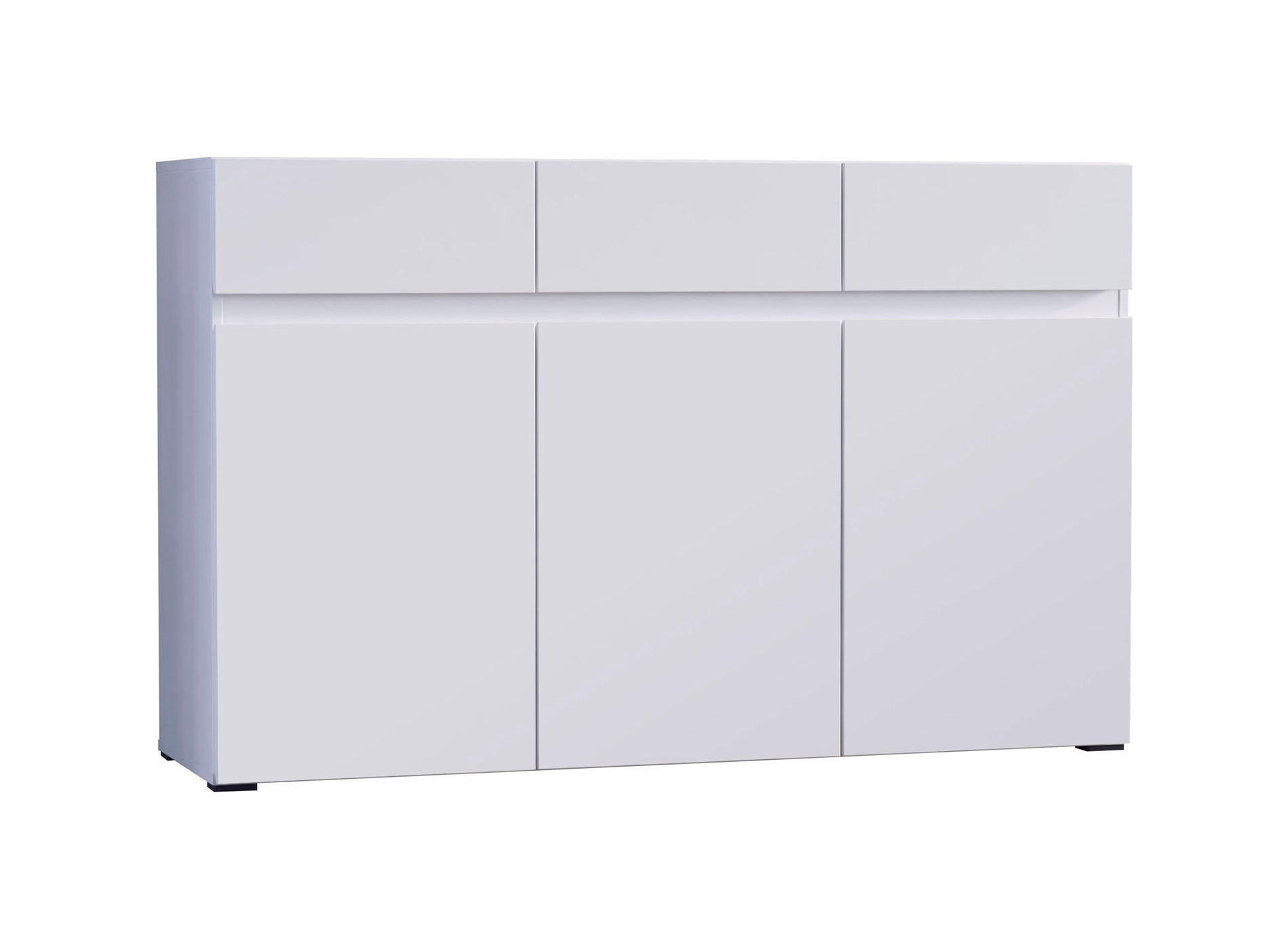 SIDEBOARD Rimini weiß 135 / 40 / 86cm - Weiß, Holzwerkstoff (135/86/40cm) - Feldmann-Wohnen
