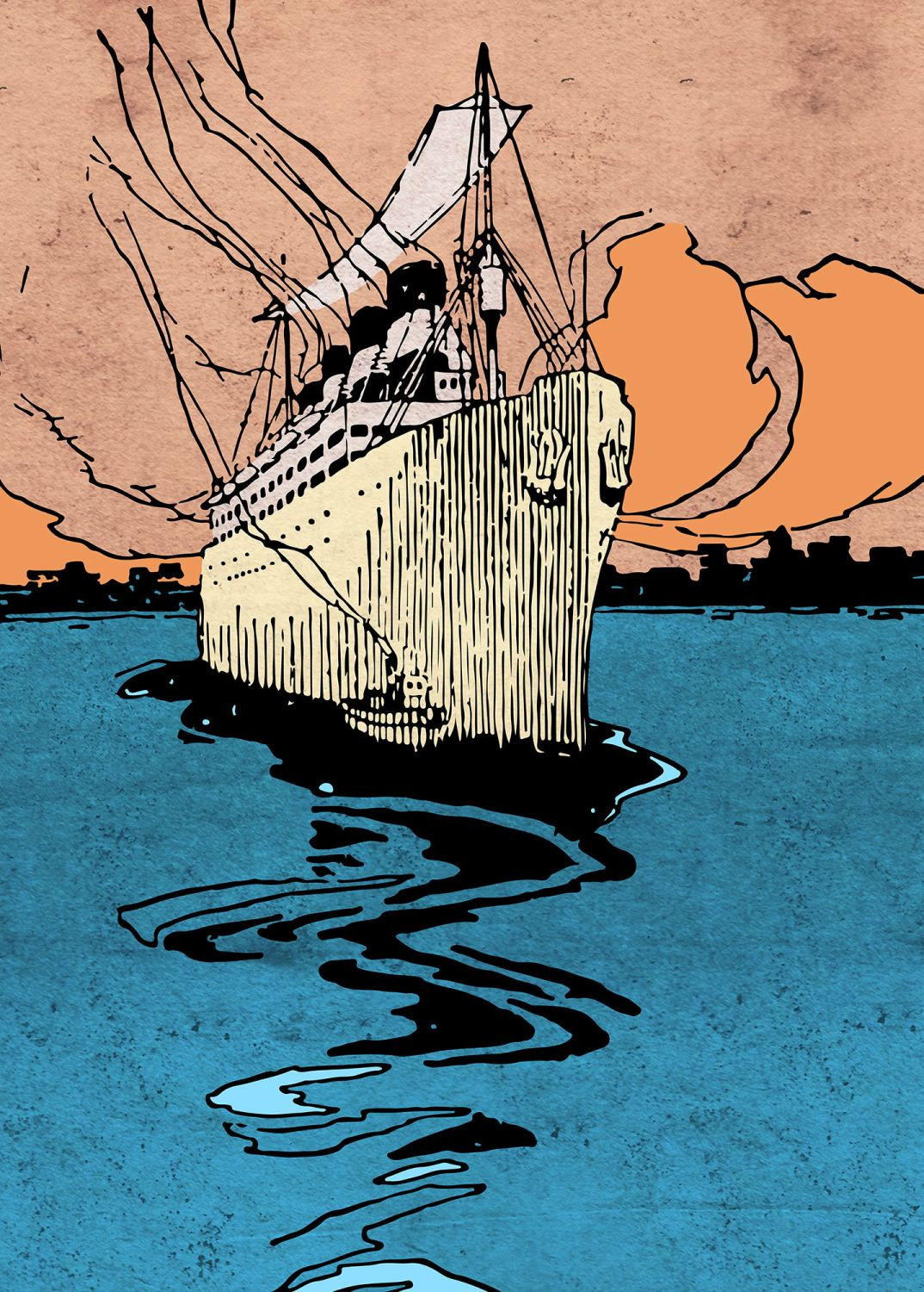 FOTOTAPETE das Schiff 200 x 280 cm - Multicolor, Papier (200/280cm) - Sanders & Sanders