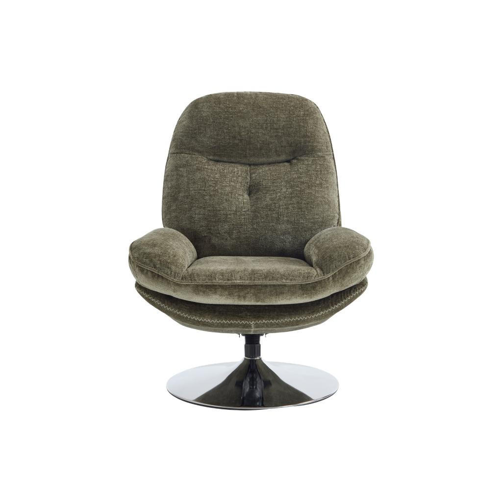 Thumbnail - Vente-Unique Drehsessel, Grün, Textil, Uni, 1-Sitzer, 90x99x78 cm, Wohnzimmer, Sessel, Polstersessel