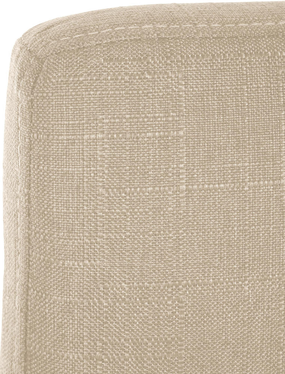 BARHOCKER Stoff Creme - Creme/Schwarz, Textil/Metall (43/110/49cm) - CLP