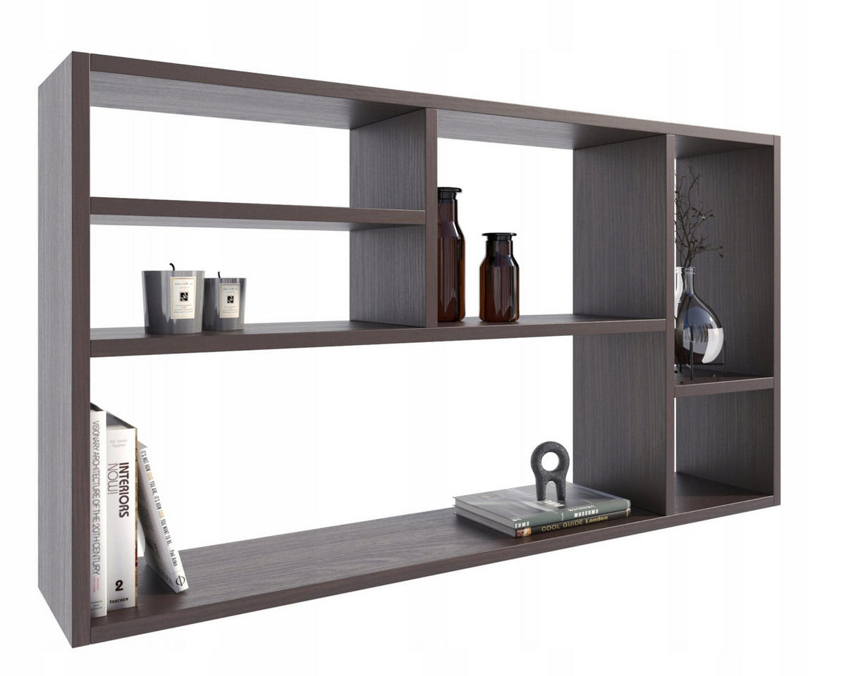 WANDREGAL MILANO Wenge 109,2/18/60 cm - Wengefarben, Holzwerkstoff (109.2/60/18cm) - Matkam Möbel
