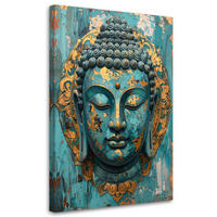 LEINWANDBILD Zen und Orientalisch 80x120cm - Türkis, Textil (80/120cm) - Feeby