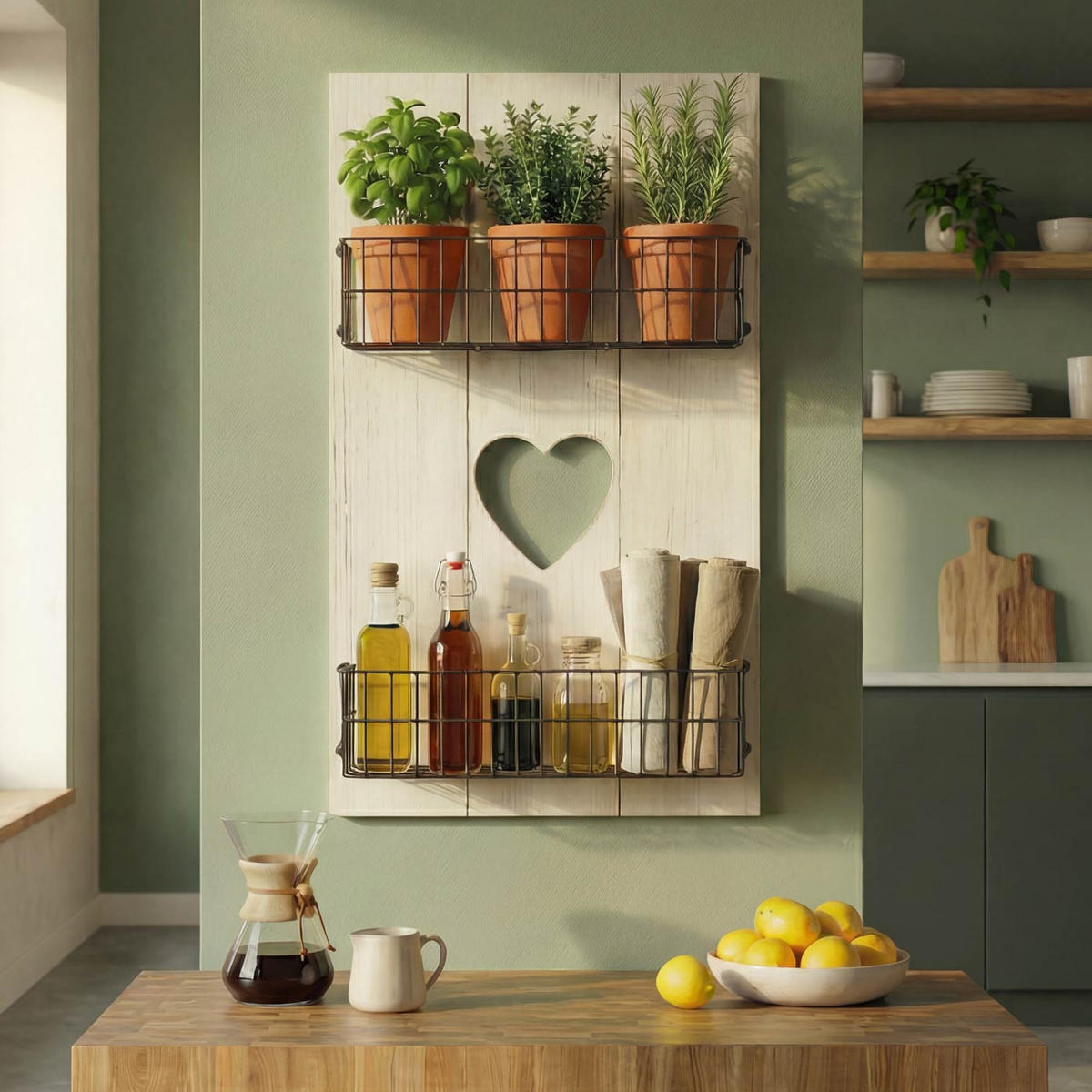 WANDREGAL MASSIVHOLZ SHABBY Weiß, Schwarz - Schwarz/Weiß, Holz (40/70/10cm) - MCW