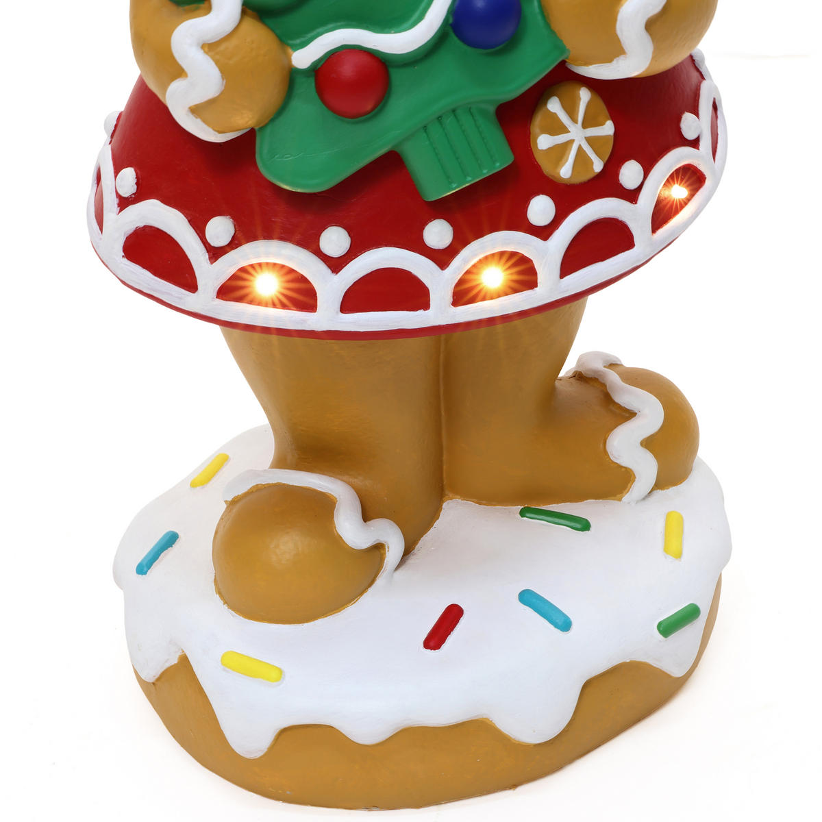 LEBKUCHENMANN Stehfigur 61CM HTHD0368-S - Braun, Stein (23.5/61/28cm) - Hometopia