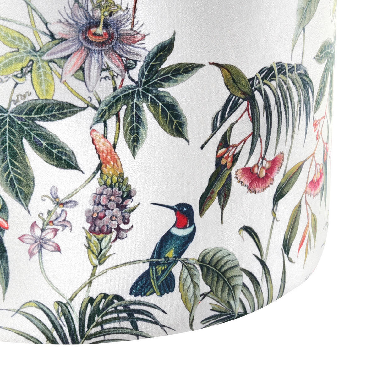 PUF Sametová látka Barevný Lovett - různobarevná, textil (47/48/47cm) - Beliani