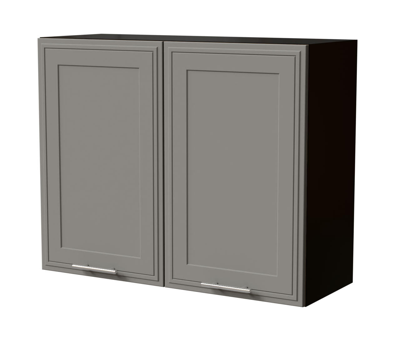 HÄNGESCHRANK Salo W3/90 Schwarz / Dust Grey Matt 90 / 32,5 / 72cm - Schwarz/Grau, Holz/Holzwerkstoff (90/72/32.5cm) - Feldmann-Wohnen