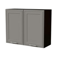 HÄNGESCHRANK Salo W3/90 Schwarz / Dust Grey Matt 90 / 32,5 / 72cm - Schwarz/Grau, Holz/Holzwerkstoff (90/72/32.5cm) - Feldmann-Wohnen
