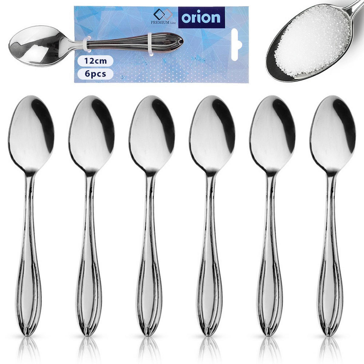 ESPRESSOLÖFFEL Konische Stahl 6 Stück. - Silberfarben, Metall - Orion 
