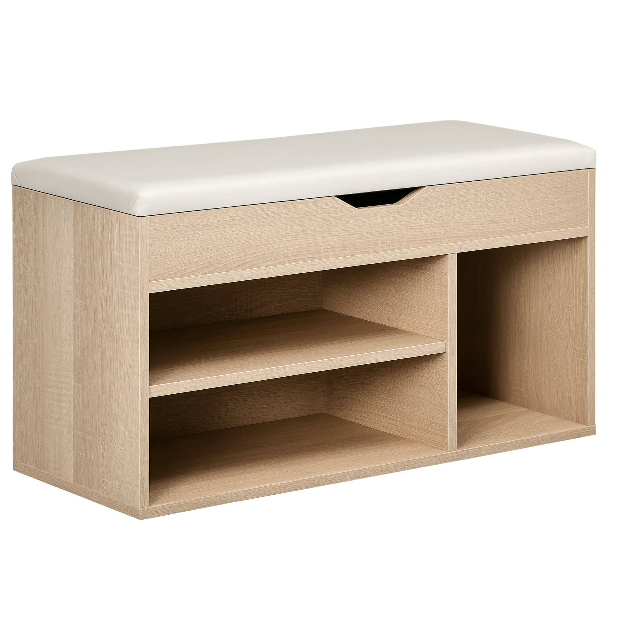 SCHUHBANK Eukalyptusholzfarben 1 Stück - Eukalyptusholzfarben, Kunststoff (30/43/80cm) - GiPP