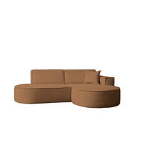 ECKSOFA Modena Studio Stoff Artico, Rust Rechts - Rostfarben, Holz/Textil (236/165cm) - Kaiser Möbel