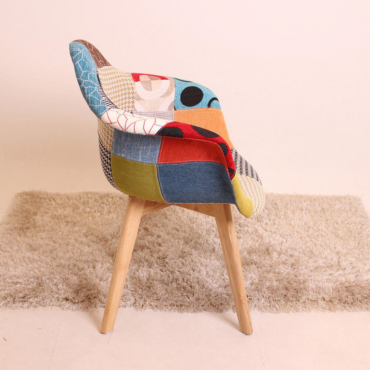 ESSZIMMERSTUHL Stoff 8-teilig Mehrfarbig - Multicolor, Holz (47/83/42cm) - Life Interiors