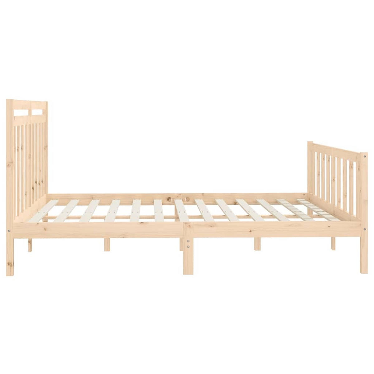 MASSIVHOLZBETT Kiefer 200/200 Cm - Braun, Holz (200/200cm) - vidaXL