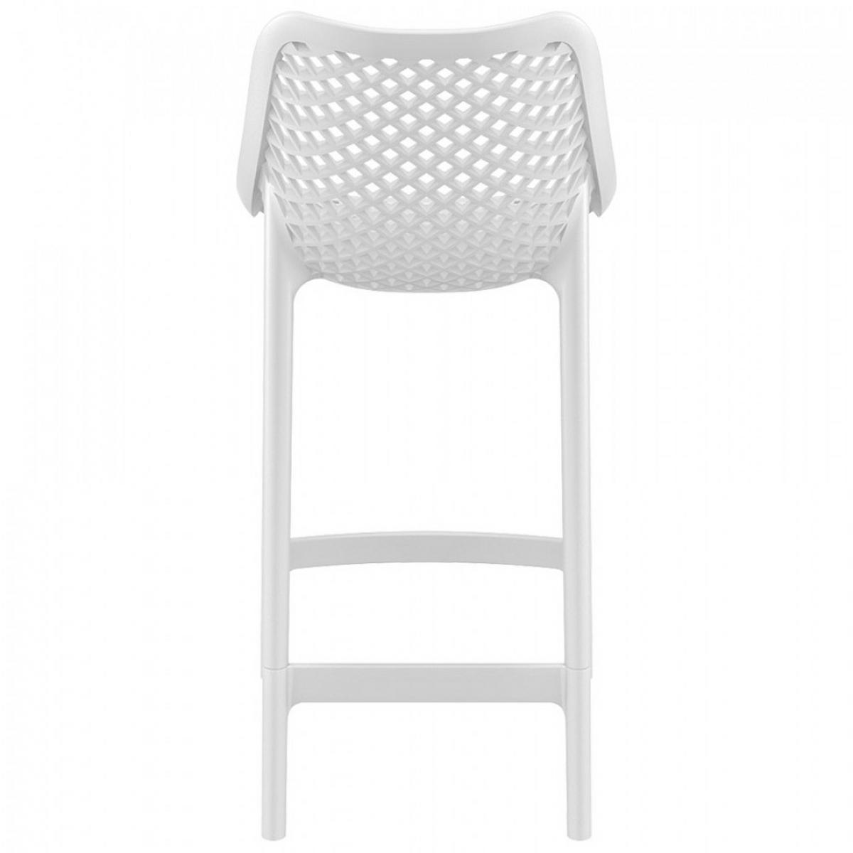 BARHOCKER Weiß 44x95x51cm - Weiß, Kunststoff (44/95/51cm) - AlterEgo
