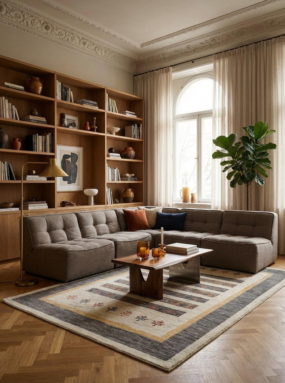 TEPPICH Gabbeh Sonnat Beige 203/152 cm Schurwolle - Beige, Textil (152/203cm) - Looma