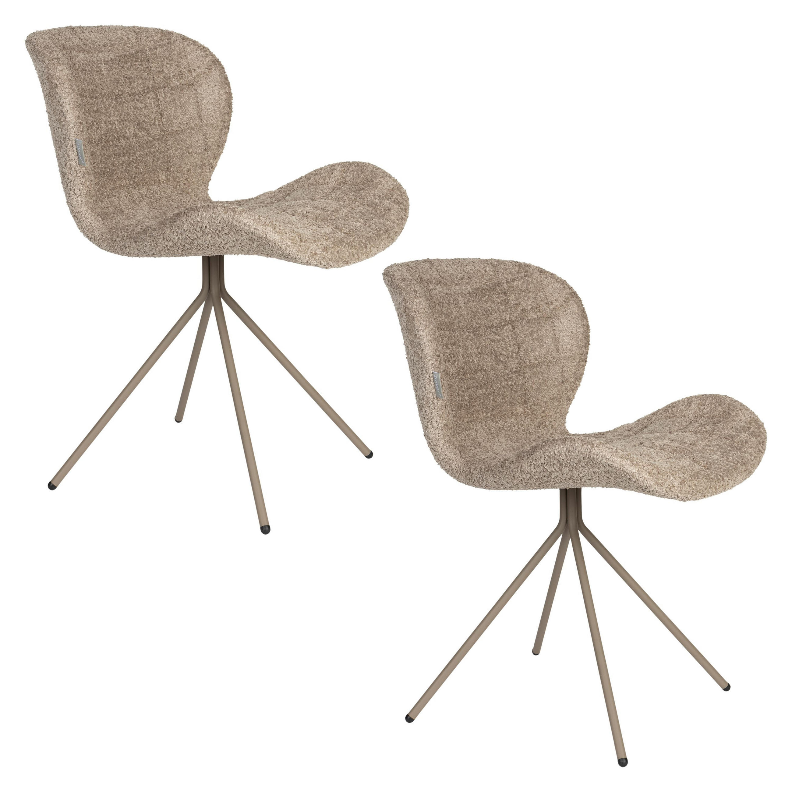 Zuiver Esszimmerstuhl Beige 51x79x59 cm