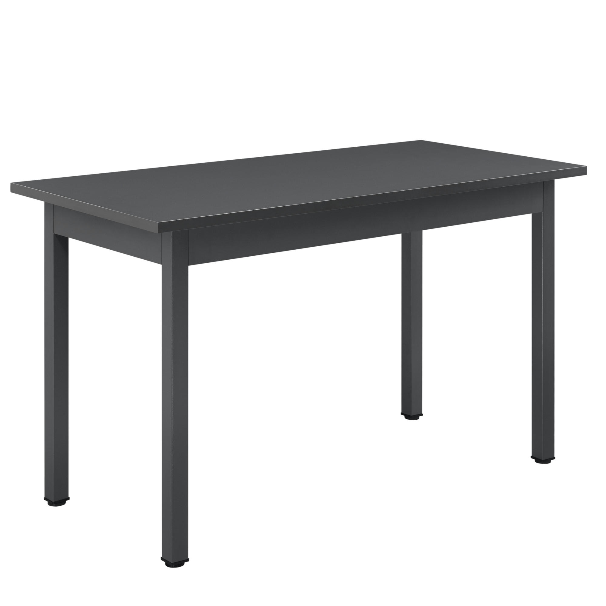 ESSTISCH Den Haag - Dunkelgrau, Holzwerkstoff/Metall (60/120/75cm) - [en.casa]