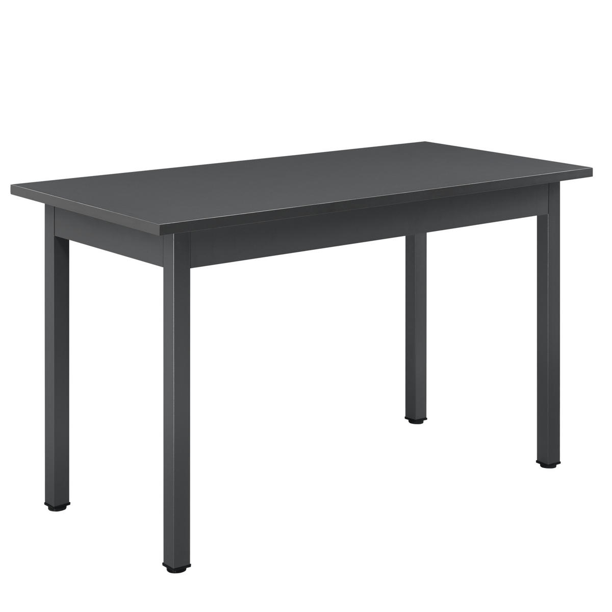 ESSTISCH Den Haag - Dunkelgrau, Holzwerkstoff/Metall (60/120/75cm) - [en.casa]