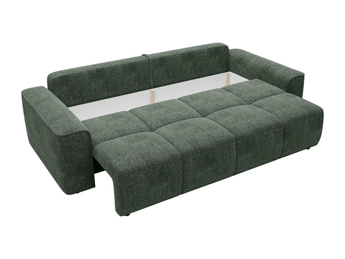SCHLAFSOFA - 4 Personen - stoff - tannengrün Minturno - Waldgrün, Textil (250/87/107cm) - Vente-Unique