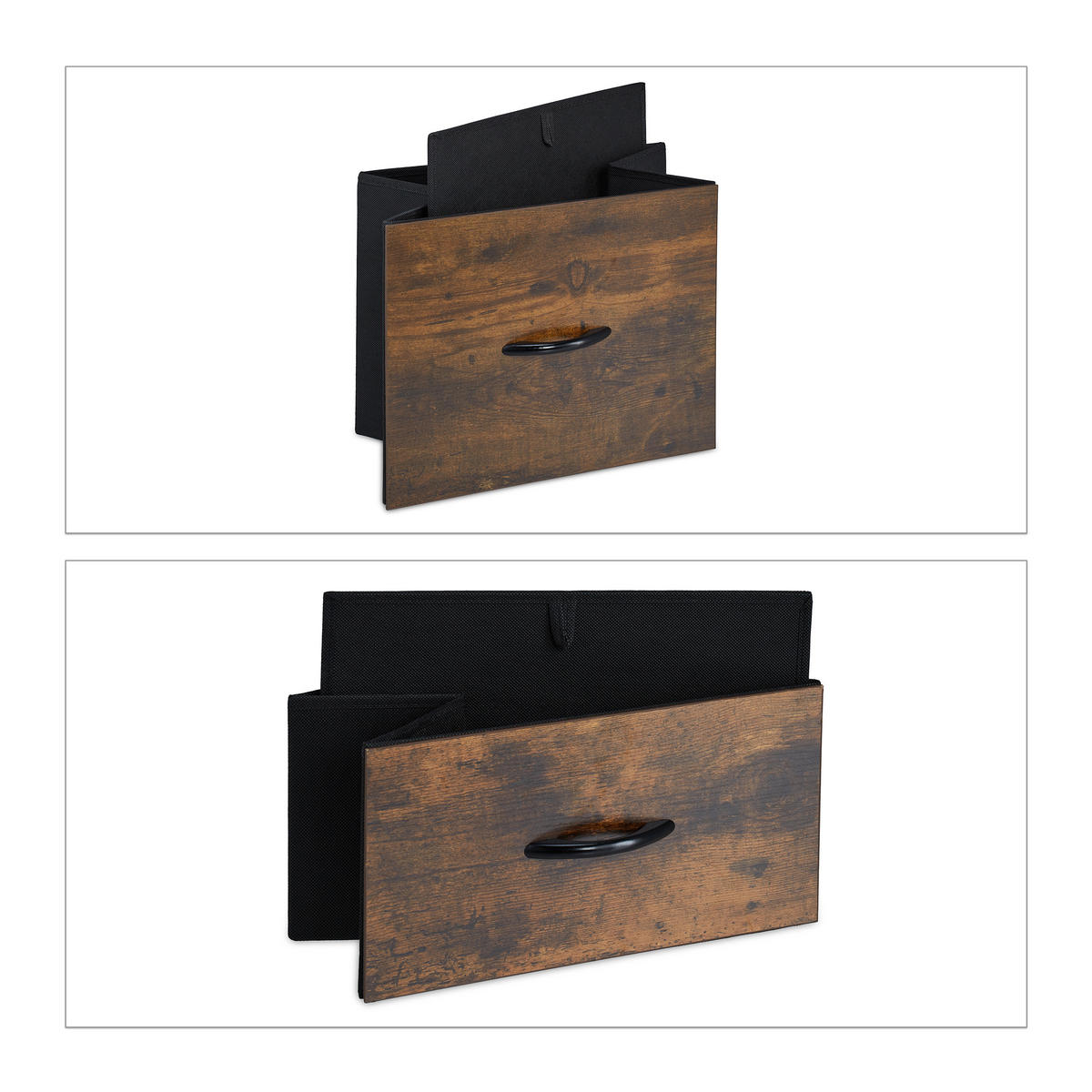 KOMMODE - Dunkelbraun, Holz/Holzwerkstoff (84/71.5/32.5cm) - Relaxdays