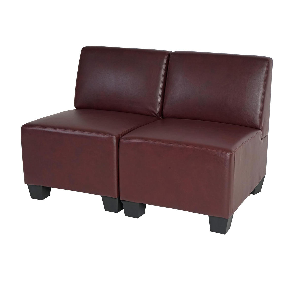 2-SITZER Rotbraun - Rotbraun, Textil (114/76/72cm) - MCW