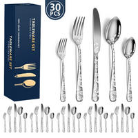 BESTECKSET 30-teilig Edelstahl - Silberfarben, Metall - Authentics