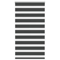 DOPPELROLLO 70/150 cm Stoffbreite 65,9 cm aus Polyester Schwarz - Schwarz, Textil (70/150cm) - vidaXL