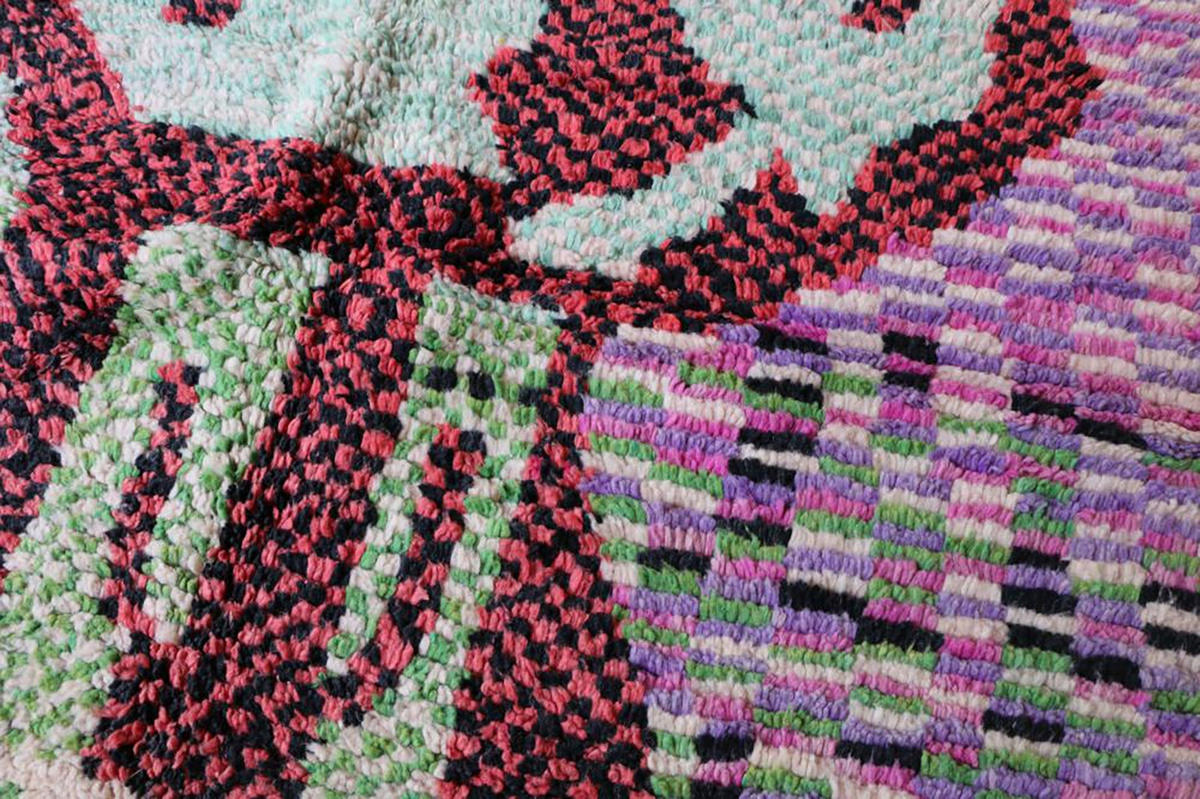 BERBERTEPPICH aus Marokko aus reiner Wolle 200x 300 cm - Multicolor, Naturmaterialien (200/300cm) - AFK Living